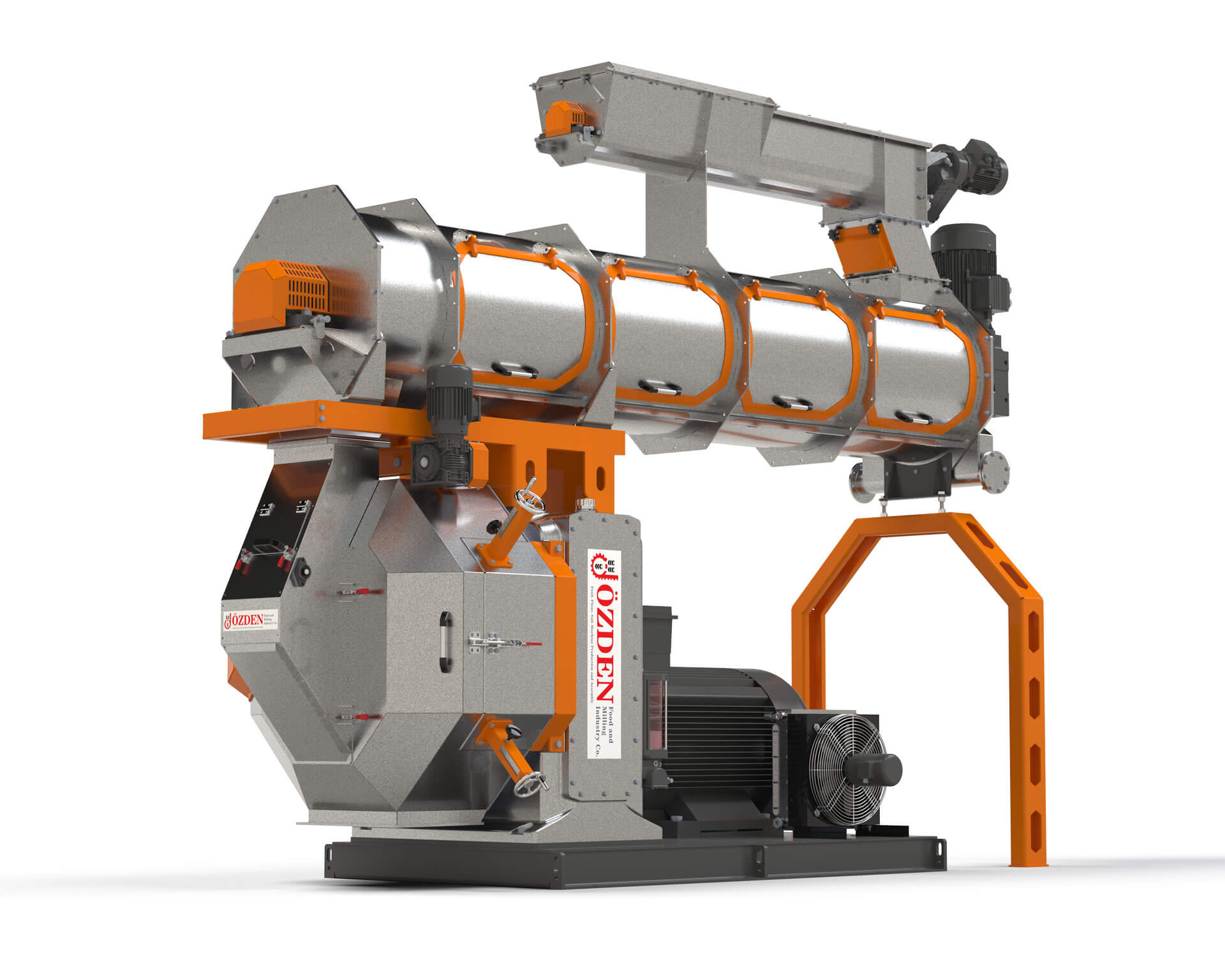 Pellet Press || ÖZDEN FEED MACHINES - MILLING INDUSTRY - Özden Feed Mill Machines - Feed Factory Machinery Manufacturing, Flour Factory Machinery Manufacturing, Salt Factory Machinery Manufacturing - Plant Installation, Aspirator, Cebritav, Bagging Scale, Double Deck Roller, Garbage Purifier, Elevator, Semolina Purifier, Jet Filter, Husk Peeler, Square Sieve, Bran Brush, Control Panel, Screw Auger, Vibro Scanner, Trieur, Rotoflow, Stone Separator, Single Deck Roller, Pellet Press, Molasses, Hammer Mill, Mixer, Accessories
