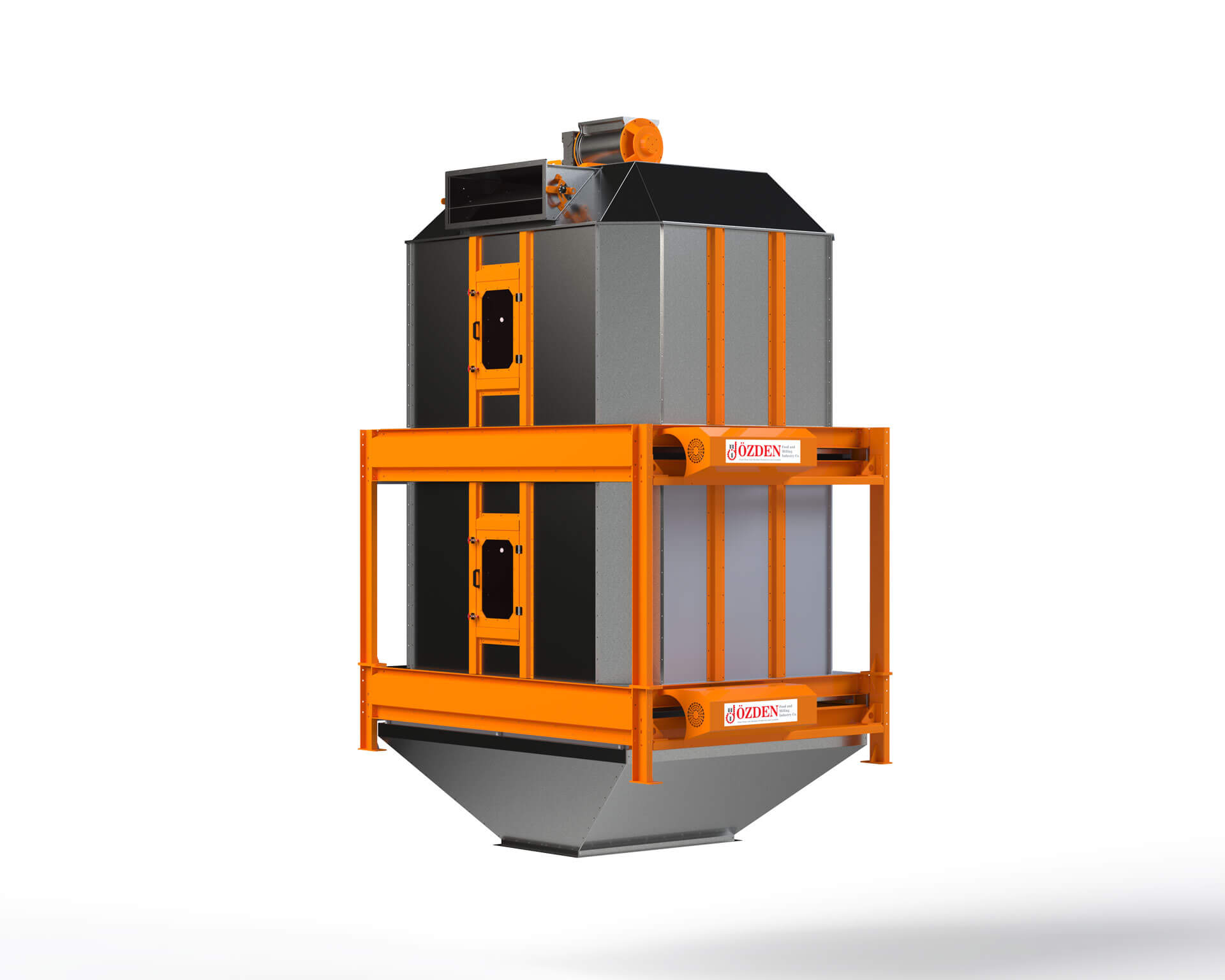 Cooler || ÖZDEN FEED MACHINES - MILLING INDUSTRY - Özden Feed Mill Machines - Feed Factory Machinery Manufacturing, Flour Factory Machinery Manufacturing, Salt Factory Machinery Manufacturing - Plant Installation, Aspirator, Cebritav, Bagging Scale, Double Deck Roller, Garbage Purifier, Elevator, Semolina Purifier, Jet Filter, Husk Peeler, Square Sieve, Bran Brush, Control Panel, Screw Auger, Vibro Scanner, Trieur, Rotoflow, Stone Separator, Single Deck Roller, Pellet Press, Molasses, Hammer Mill, Mixer, Accessories
